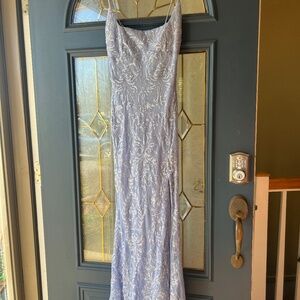 Windsor XS Sequin Prom Dress Light Blue